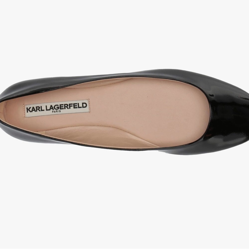 Karl Lagerfeld patent leather ballet flat size 6.5m